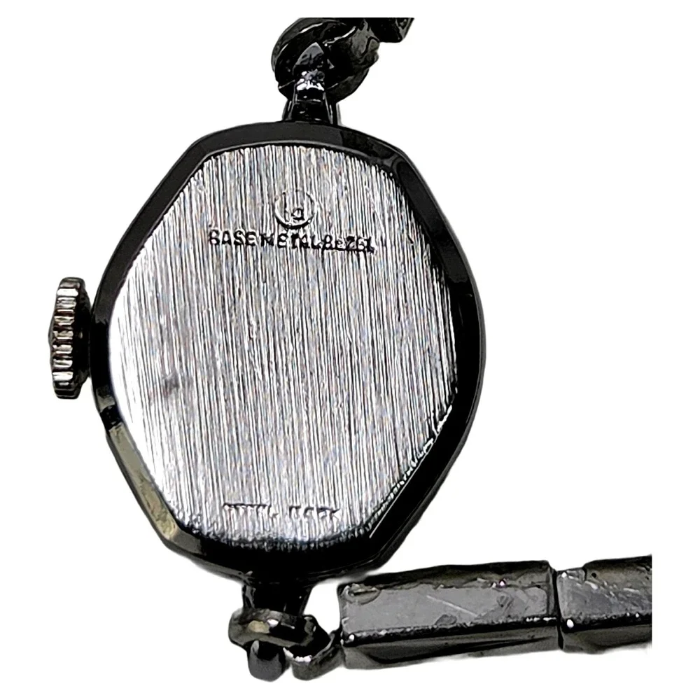 Waltham Vintage Cocktail Watch Silver Tone Manual Wind Minimalist Accessory